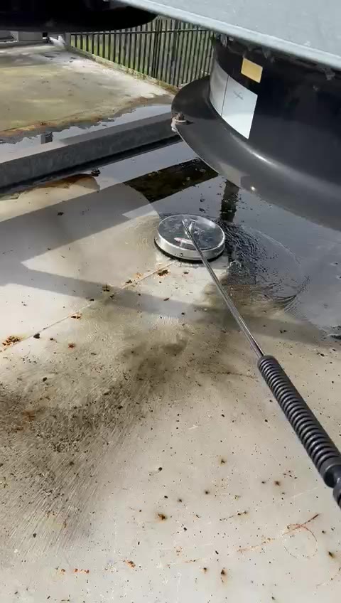 Industrial roof surface clean